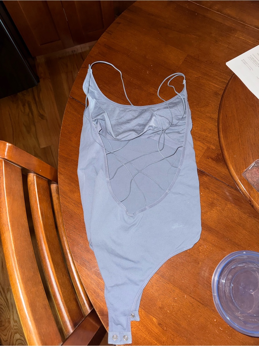Abercrombie & Fitch Light Blue Strappy Bodysuit